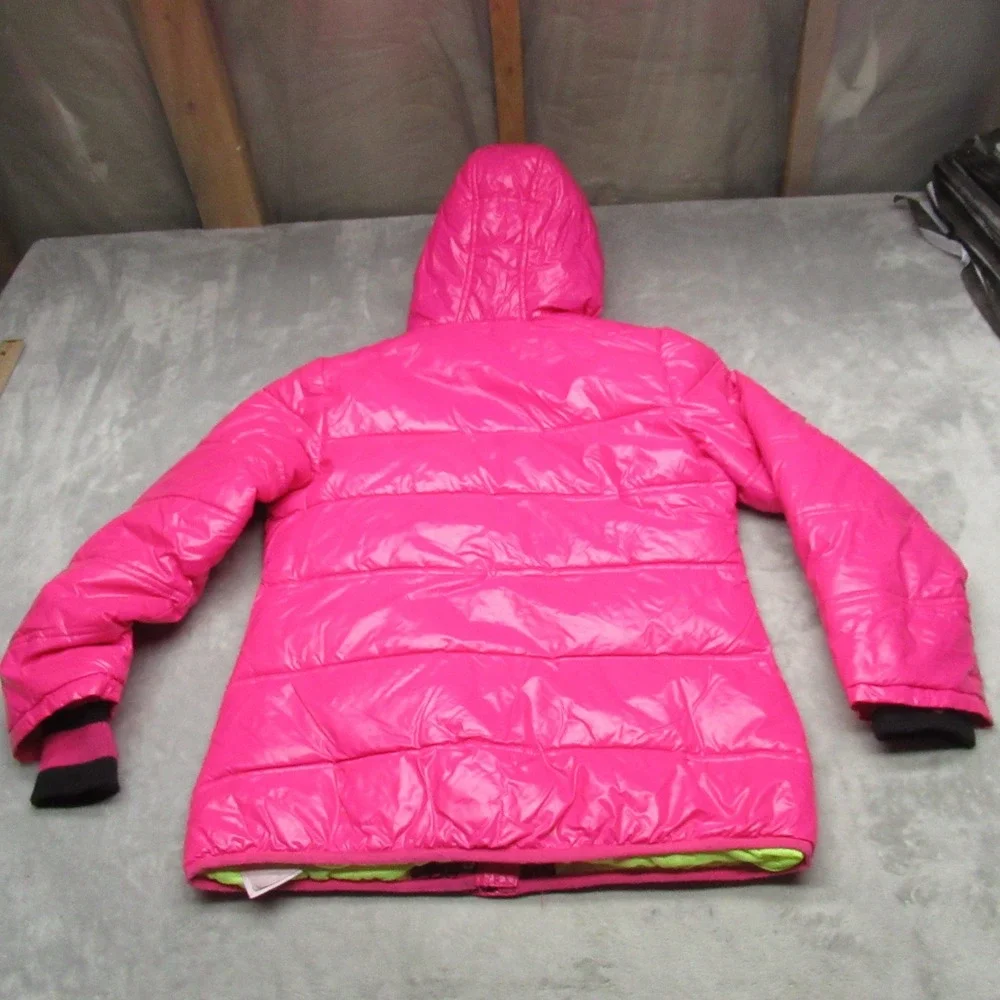 Jordan Flight Jacket Girls Large 12-13 Yrs Pink‎ Insulated Hooded Quilted Puffer